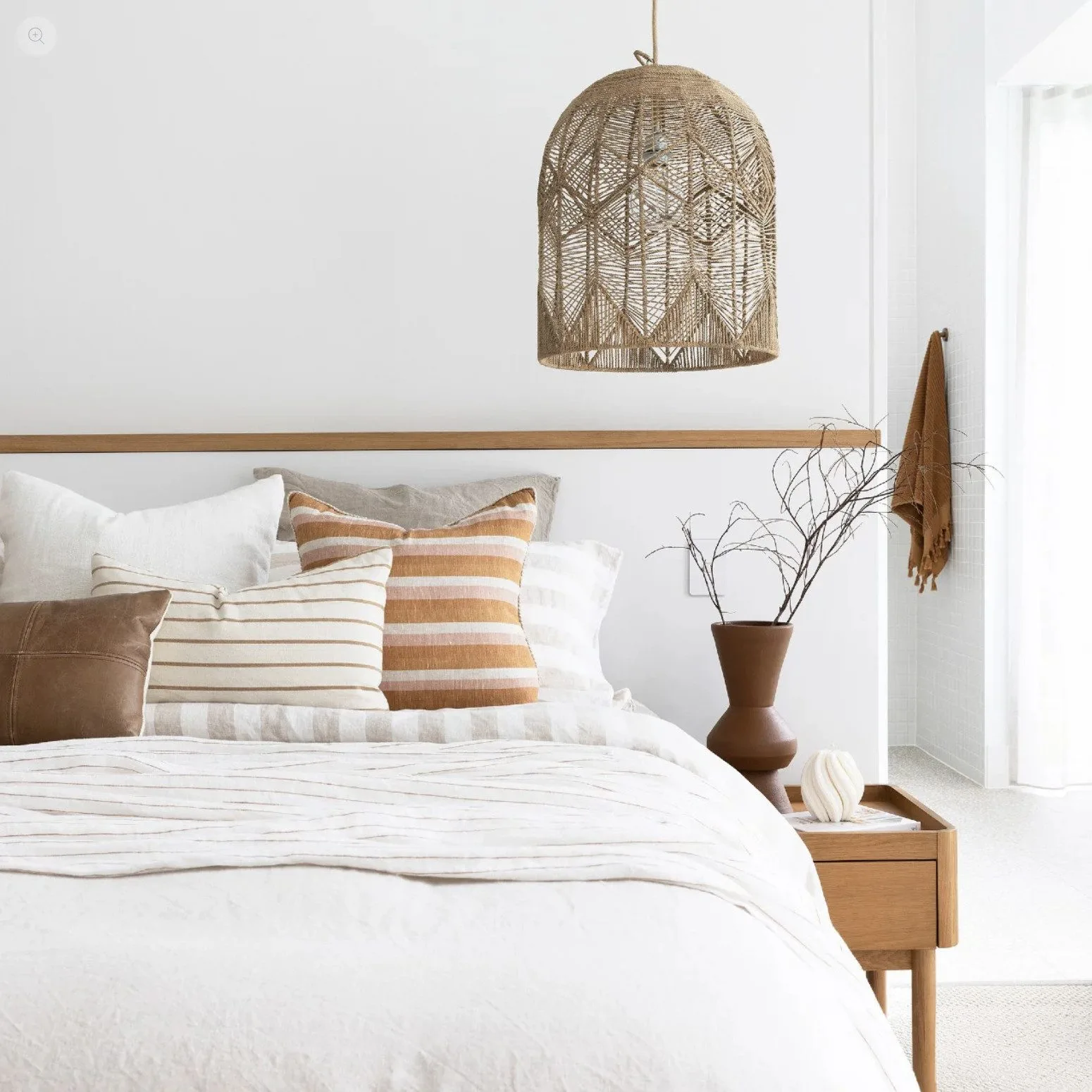 rattan pendant